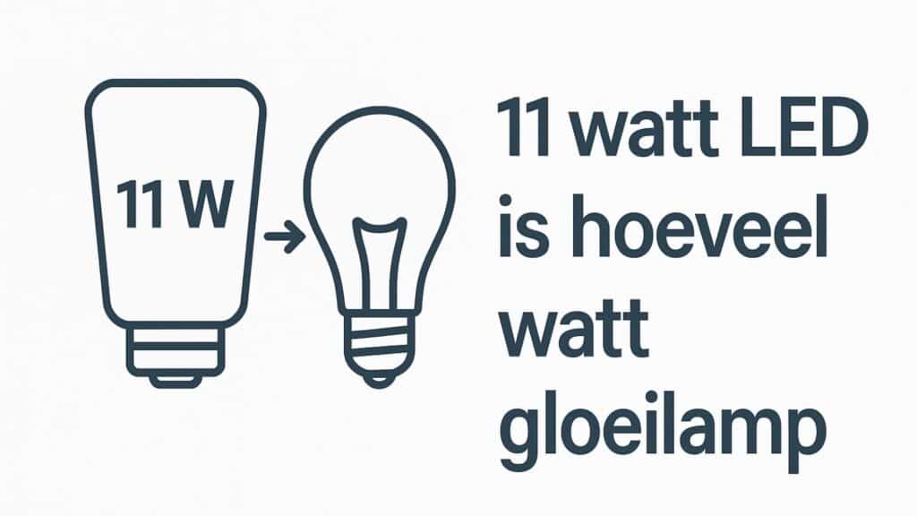 11 watt led is hoeveel watt gloeilamp
