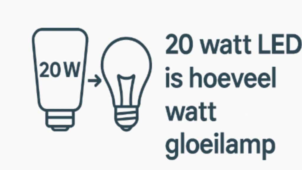 20 watt led is hoeveel watt gloeilamp
