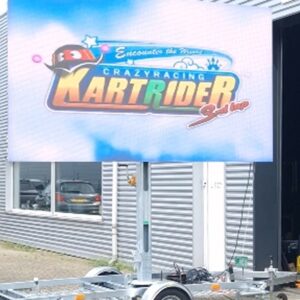 led scherm op aanhanger