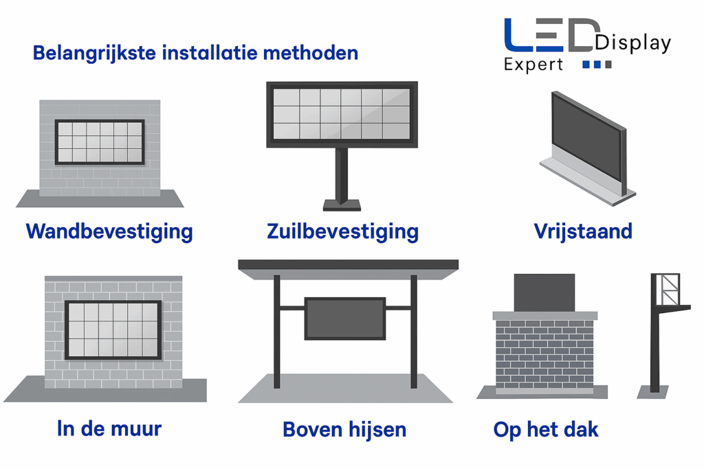 Installatie LED scherm