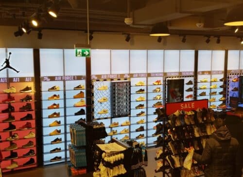Footlocker LED scherm