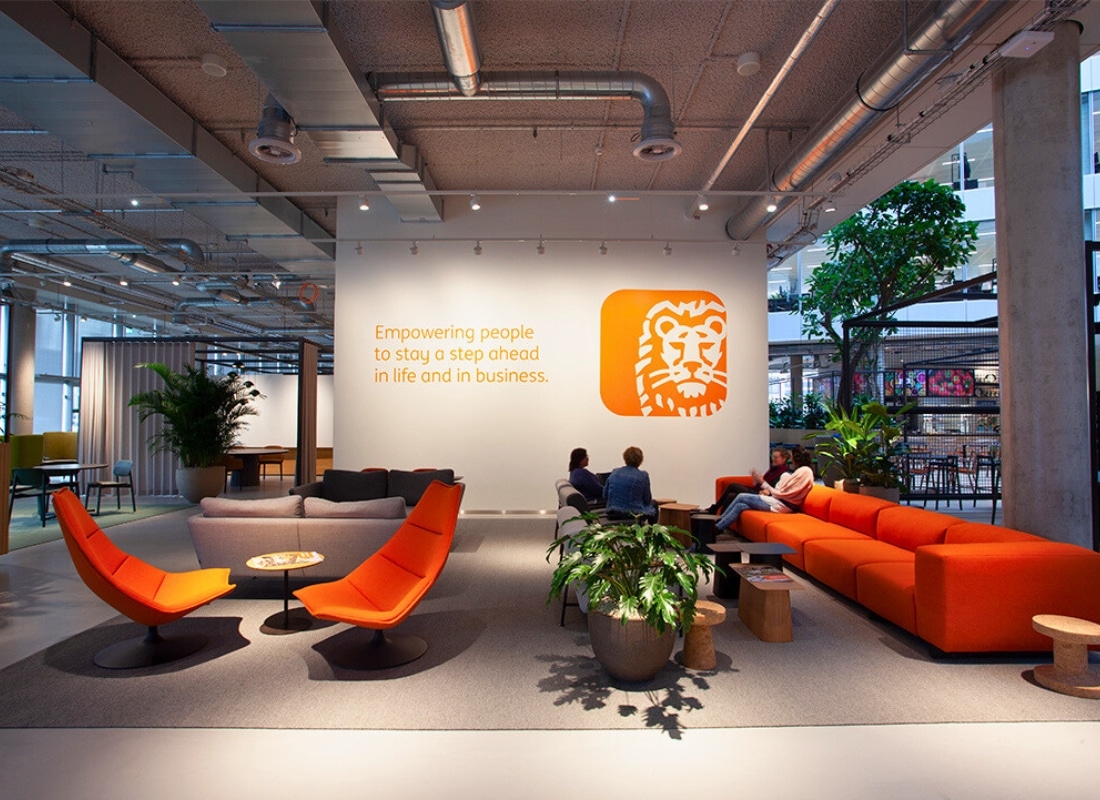 ING hoofdkantoor LED parkeergarage