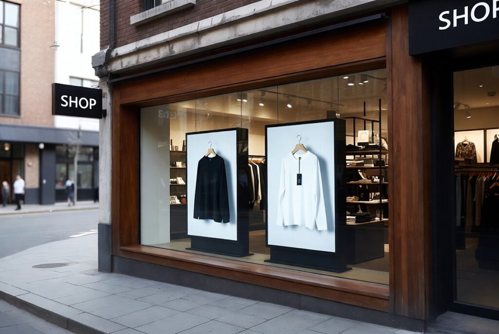 lcd etalage led schermen